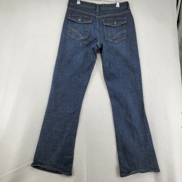 Lee Jeans Women's Sinfully Soft Cotton Blend Boot Cut Dark Wash Blue Size 30/32 - Picture 7 of 10